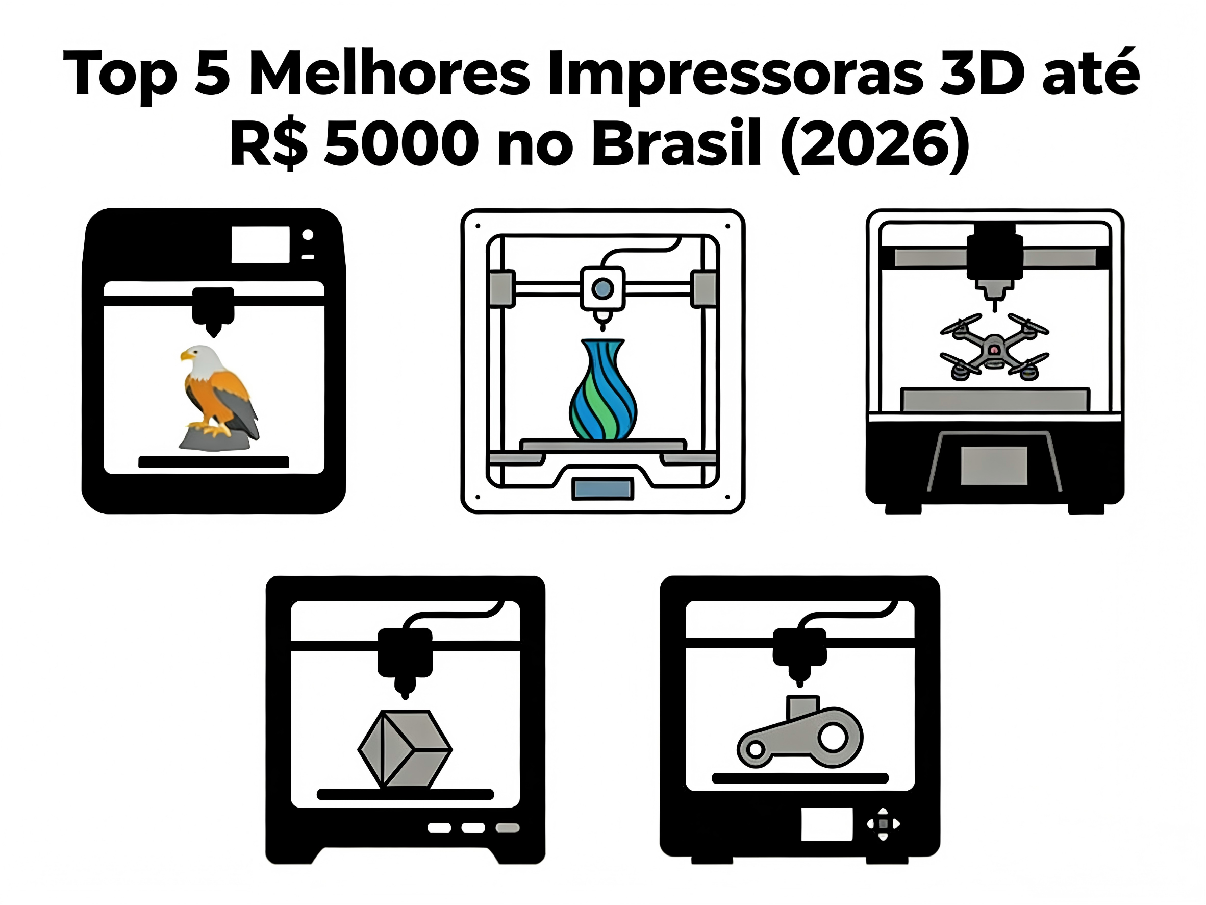 Top 5 Melhores Impressoras 3D até R$ 5000 no Brasil (2026)