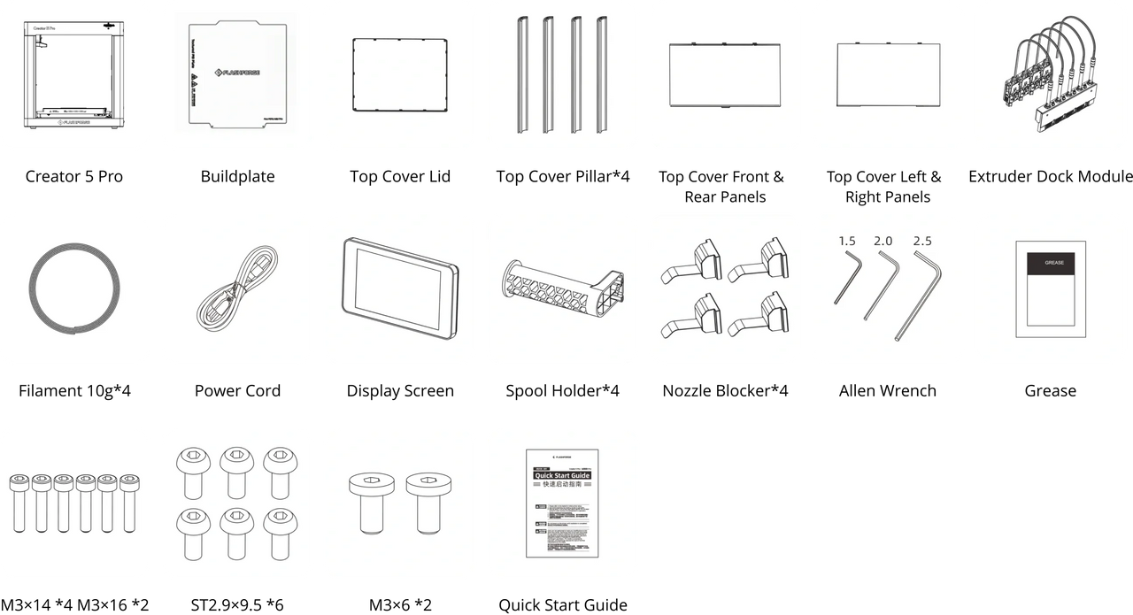 packing list