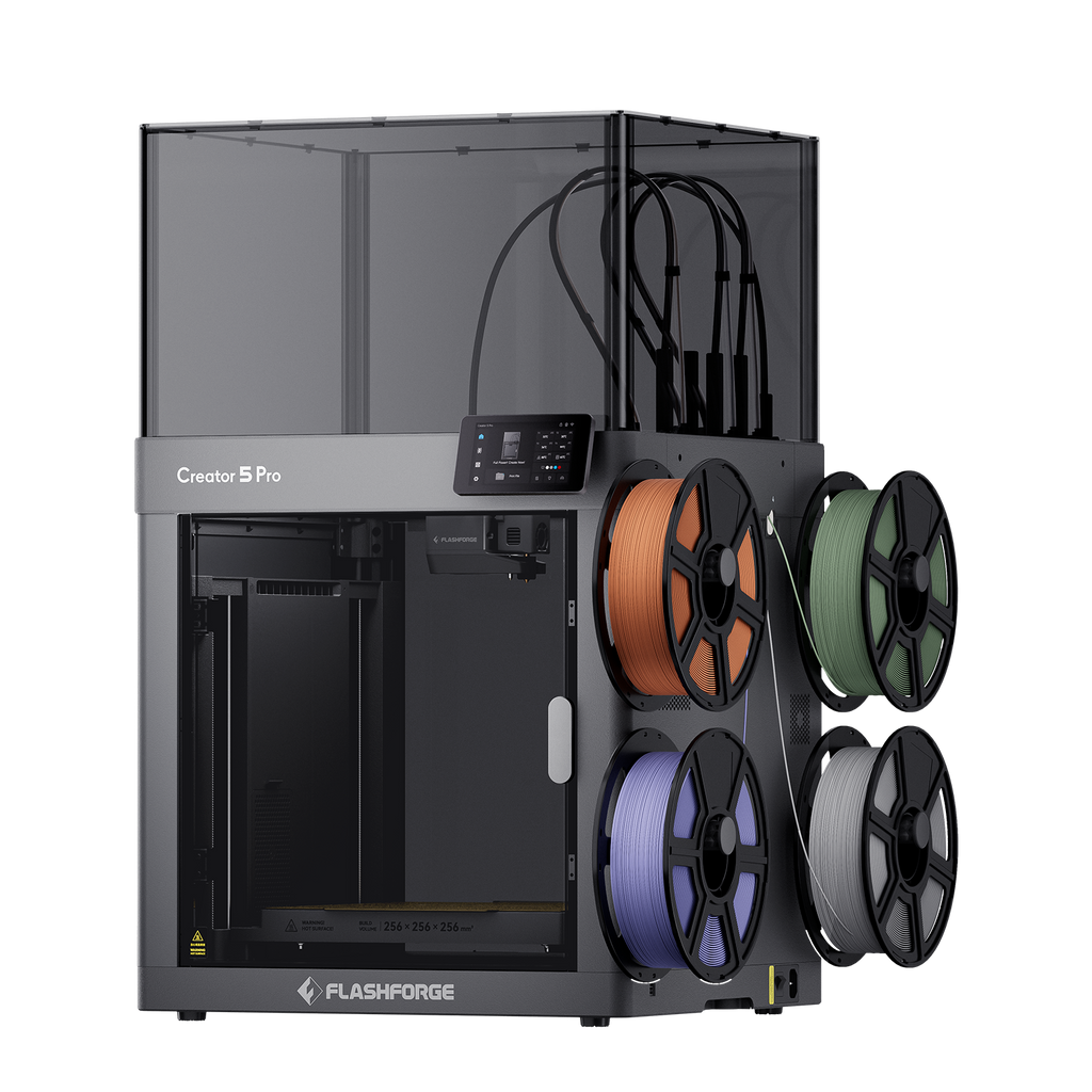 Flashforge Creator 5 Pro mit vier Toolheads